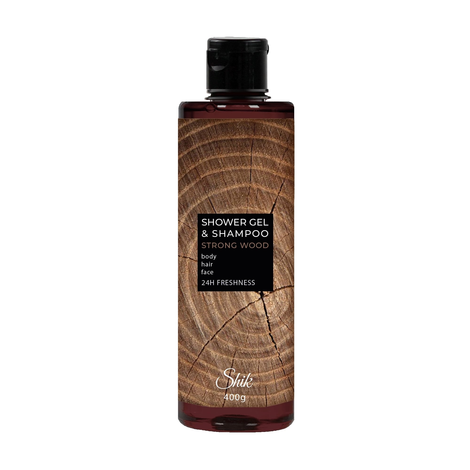 Чоловічий гель-шампунь для душу та волосся Shik Shower Gel &amp; Shampoo Strong Wood, 400 г